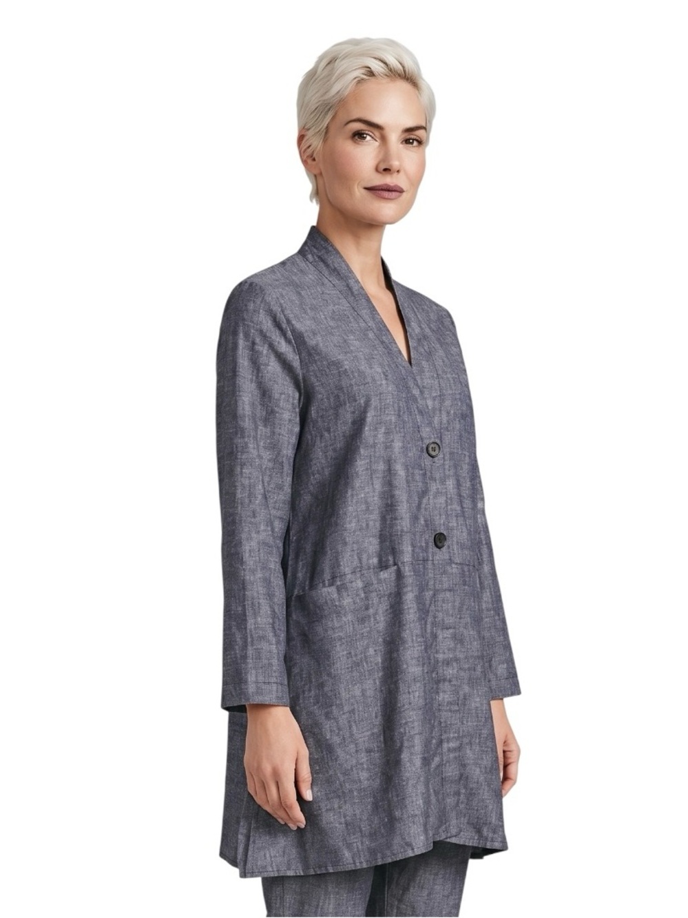 Masai Jo Longline Linen Jacket Copenhagen Fashion